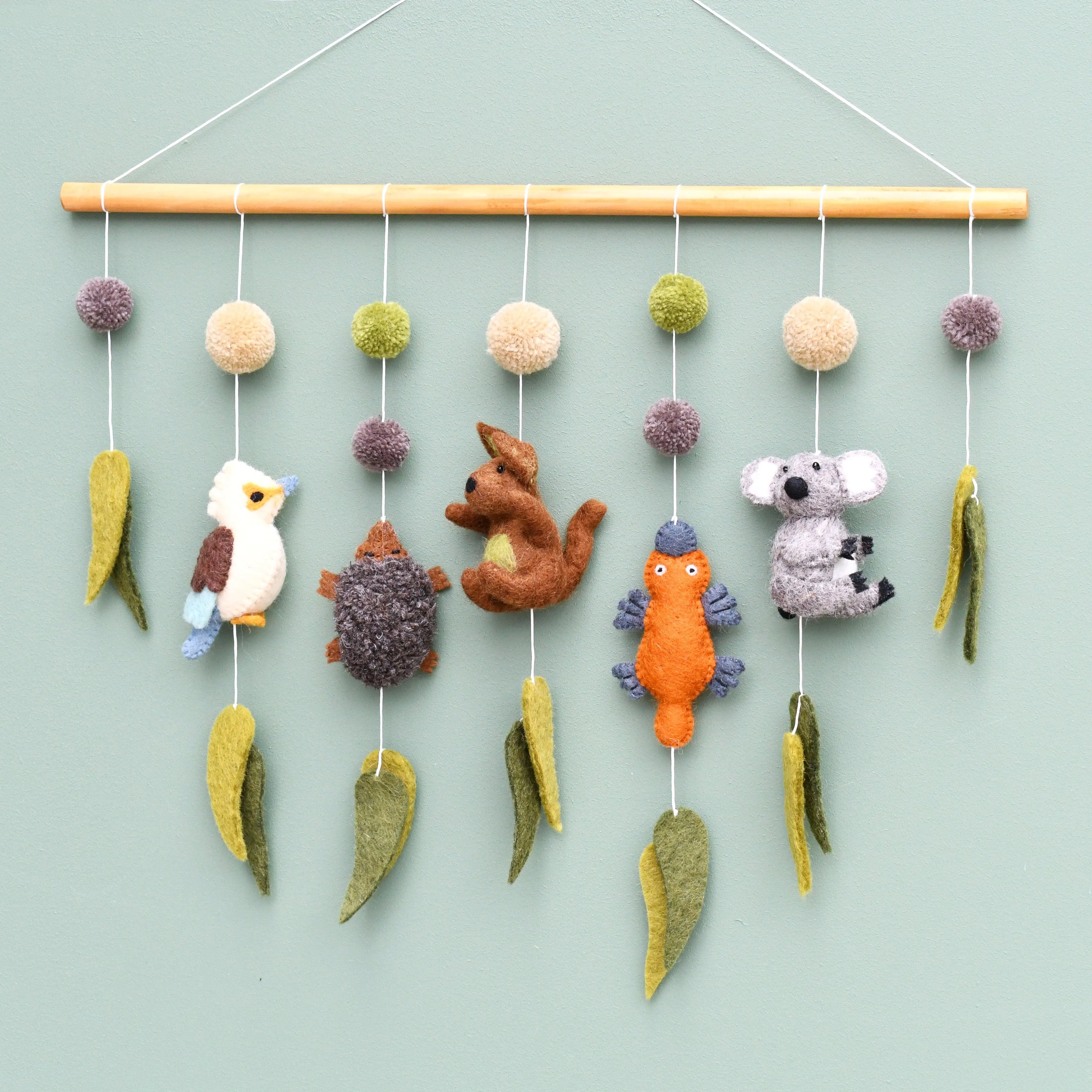 Nursery Cot Mobile Hanging - Australian Animals