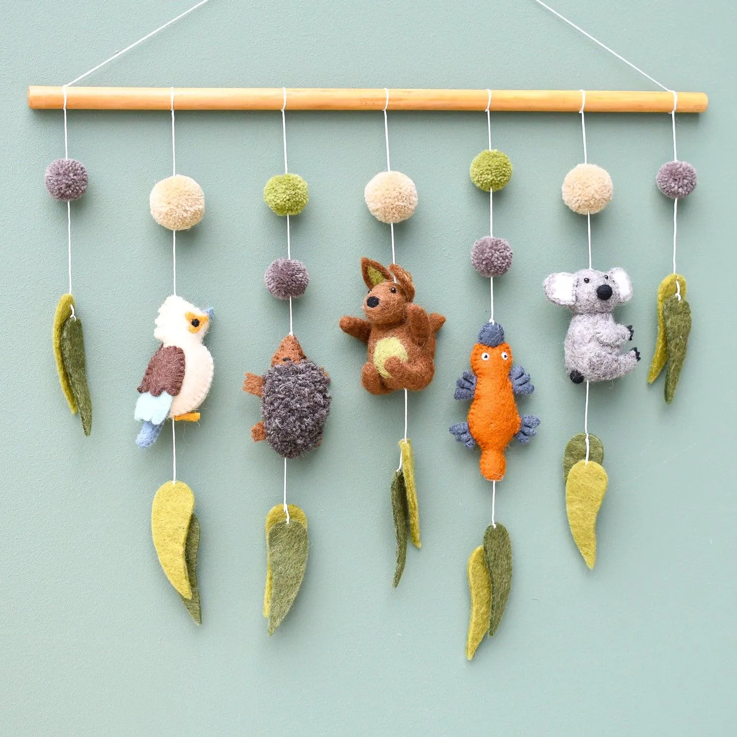 Nursery Cot Mobile Hanging - Australian Animals