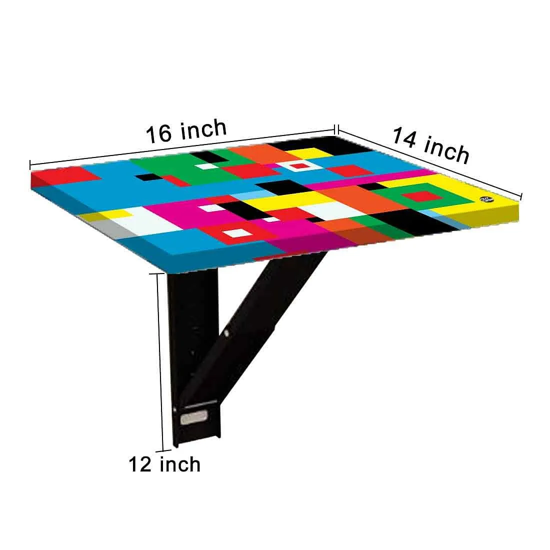 Nutcase Wall Mounted Bedside Table Air Tables-Colorful Pattern