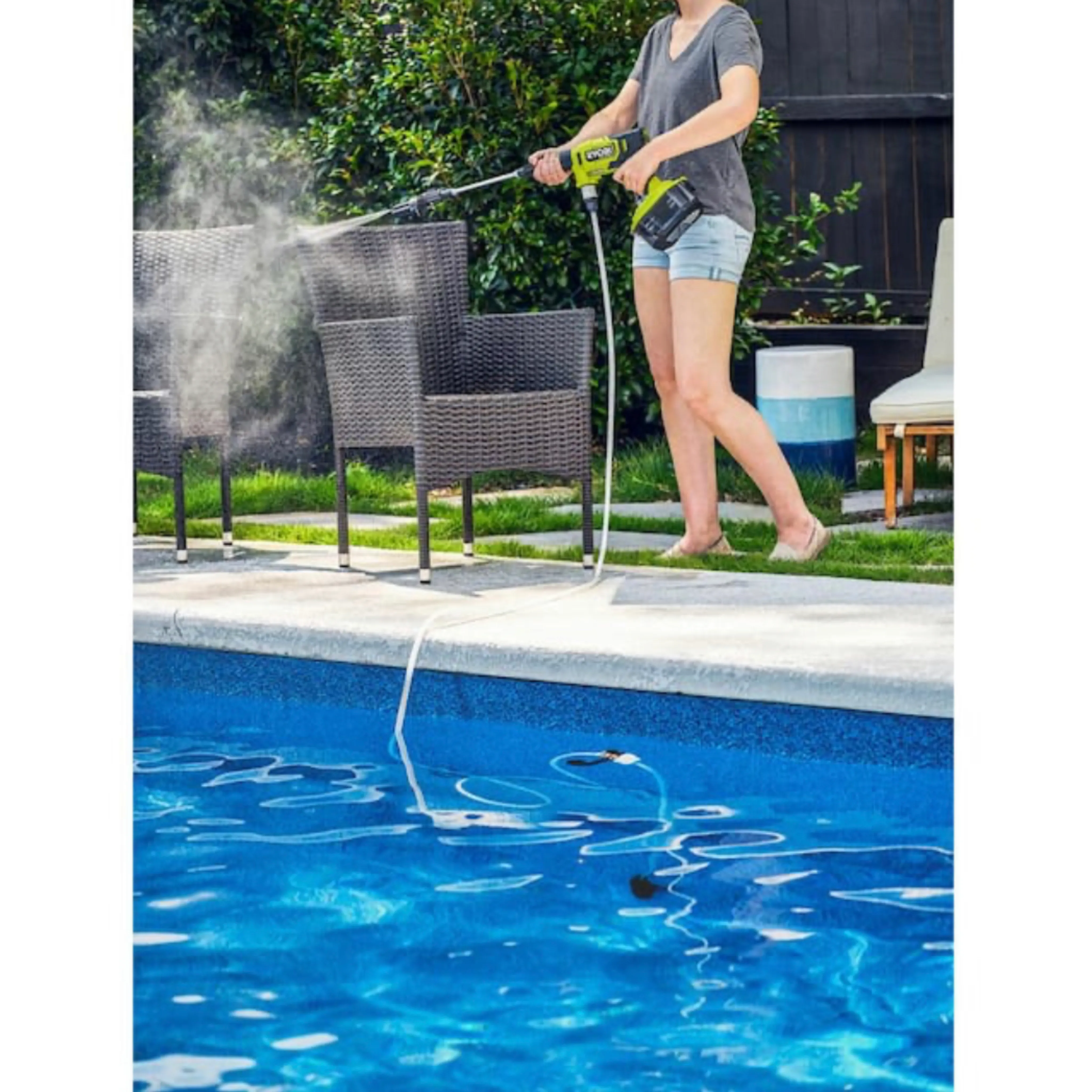 ONE  HP 18-Volt Brushless EZClean 600 PSI 0.7 GPM Cordless Cold Water Power Cleaner (Tool Only)