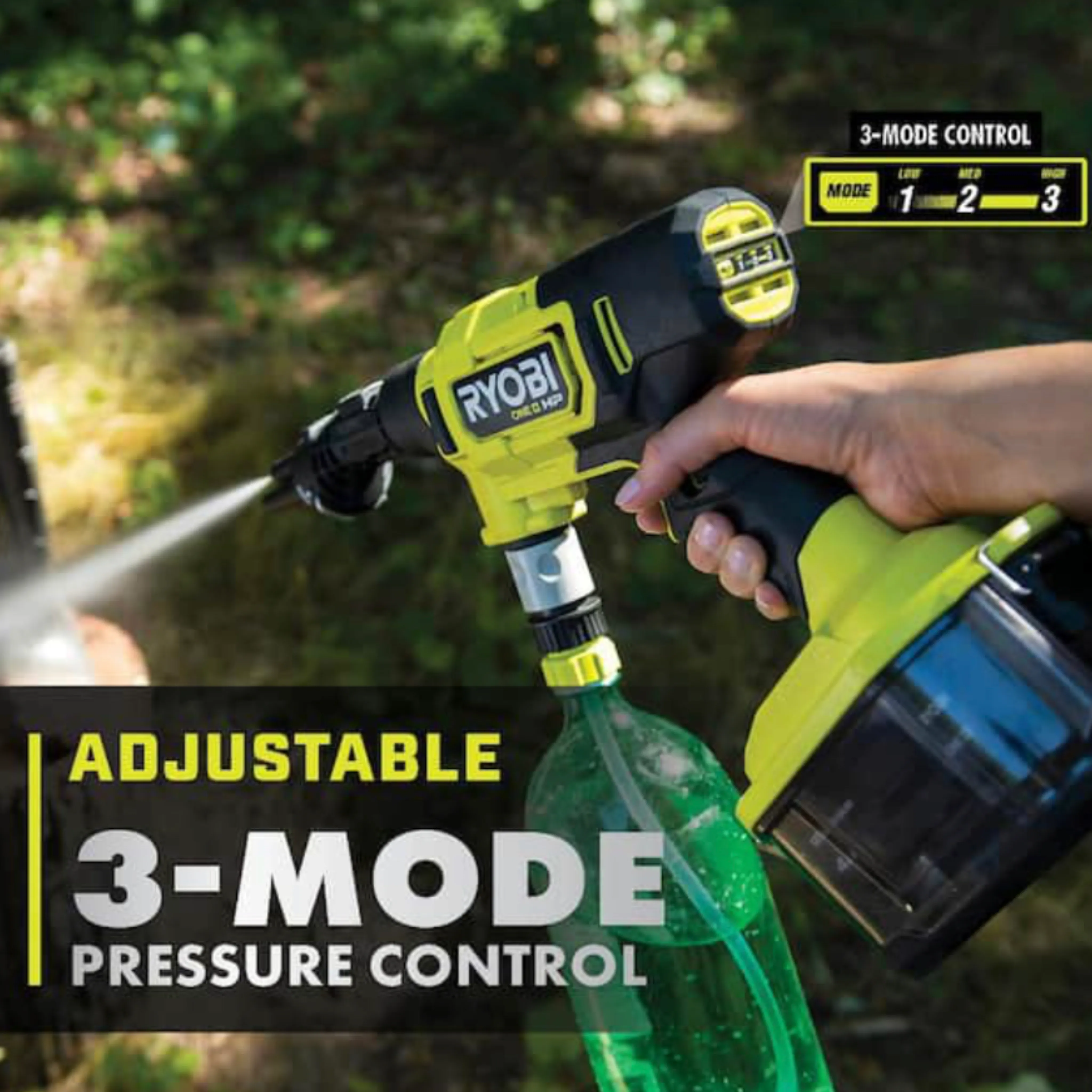 ONE  HP 18-Volt Brushless EZClean 600 PSI 0.7 GPM Cordless Cold Water Power Cleaner (Tool Only)