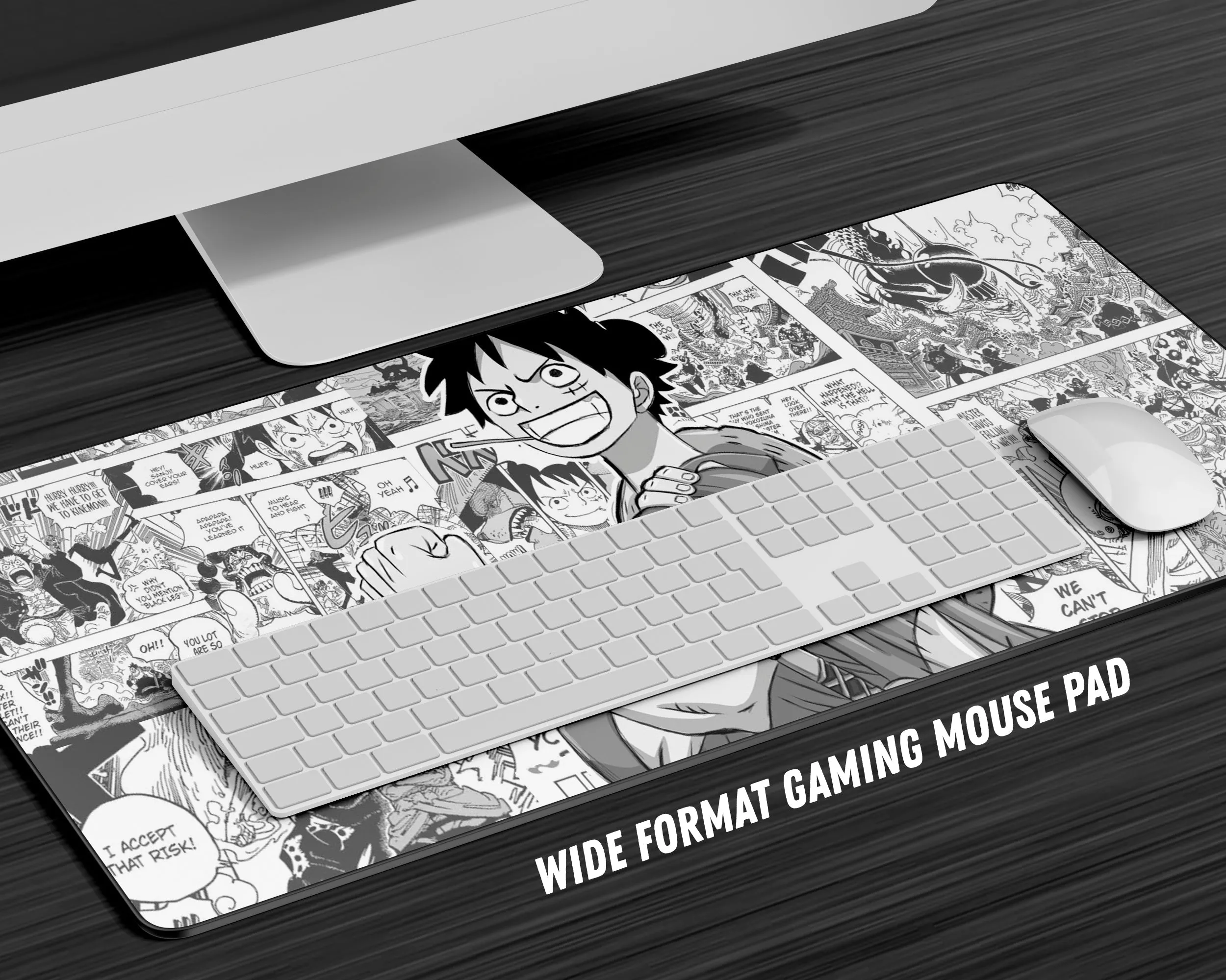 One Piece Luffy Manga Gaming Mouse Pad