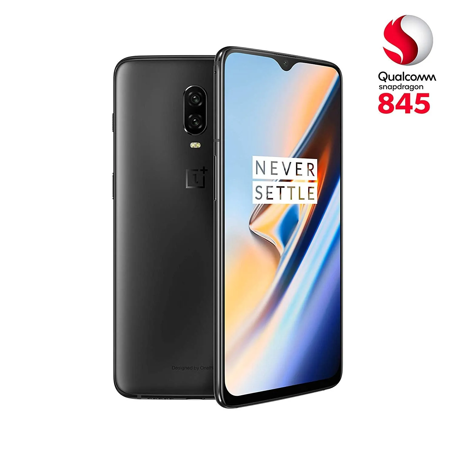 OnePlus 6T Dual SIM 128GB 8GB RAM 4G LTE - Midnight Black