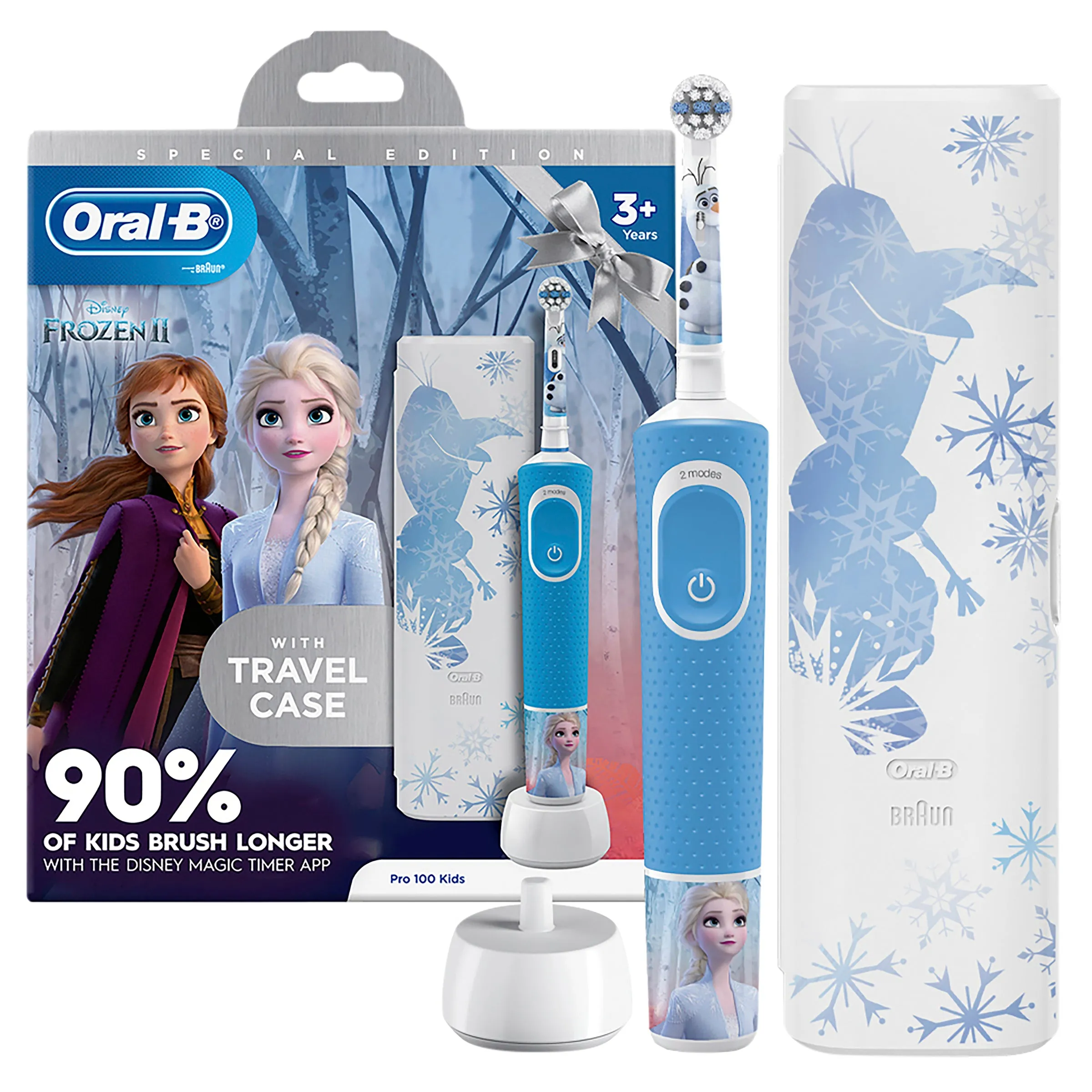 Oral-B Pro 100 Kids Rechargeable Toothbrush 1 Count Frozen