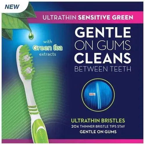 Oral B Ultrathin Green Extra Soft Toothbrush - Sensitive (Buy 2 Get 2 Free)