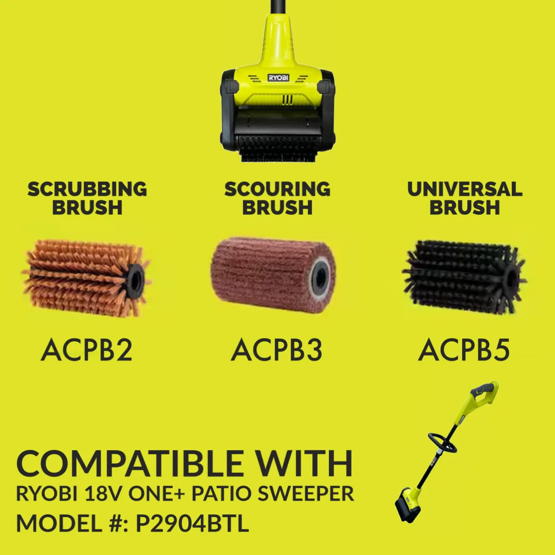 Patio Cleaner Scouring Brush for outdoor Patio Sweeper