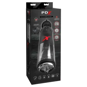 PDX Elite Mega-Bator - Rechargeable Masturbator with Mobile Device Holder