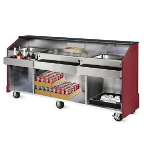 Portable Bar With Stainless Steel Working Side - AS-CB-8-MW