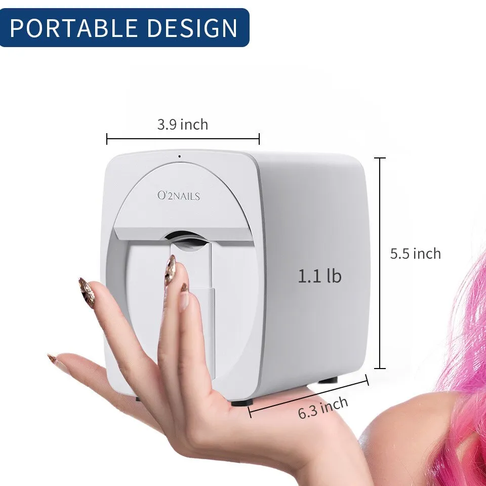 Portable Nail Art Printer Personalized Nail Pattern Printer Get Creative with Custom Nail Art with Mobile app