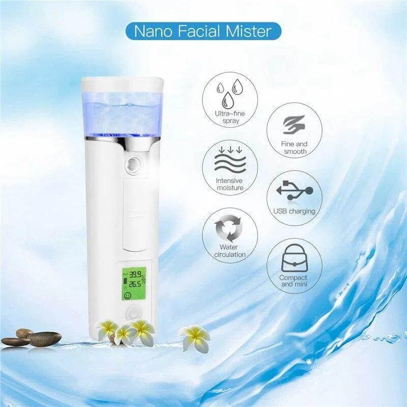 Portable Nano Steam Ion Face Skin Moisturizer