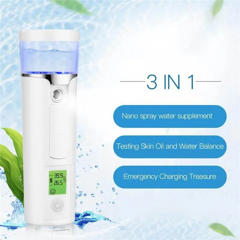 Portable Nano Steam Ion Face Skin Moisturizer