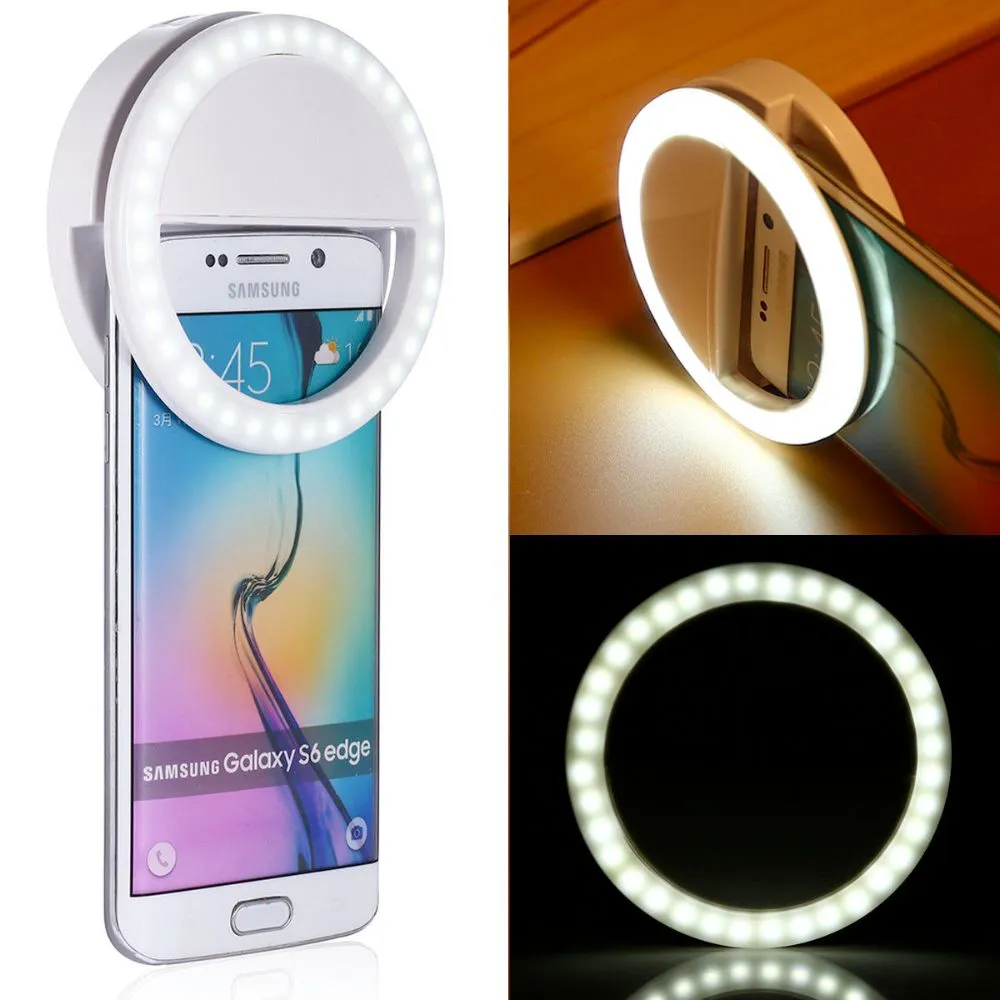 Portable Selfie Ring Clip On for Mobile Phone