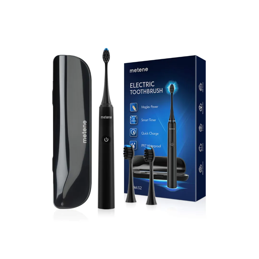 Power Sonic Electric Toothbrush With Travel Case