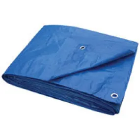 ProSource Tarpaulin, 20 ft L, 16 ft W, 3.5 mil Thick, Polyethylene, Blue