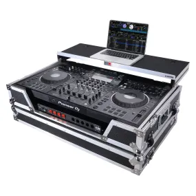 ProX XS-XDJXZSZ WLTBL ATA Flight Case For Pioneer XDJ-XZ SZ2 DJ Controller with Laptop Shelf 1U Rack Space and Wheels - Black