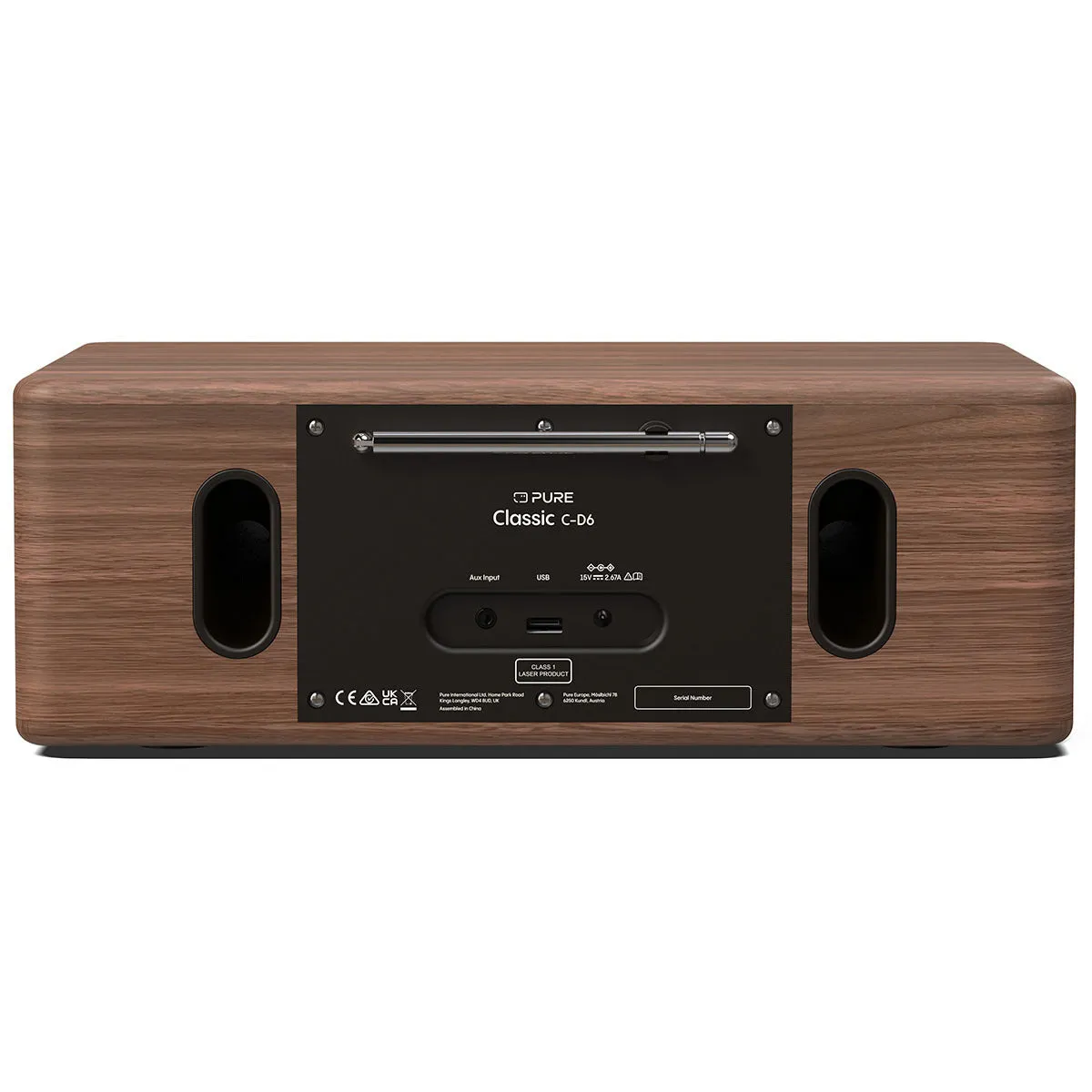 Pure Classic C-D6 CoffeeBlack stereo tafelradio