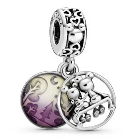 Purple Mickey and Minnie Dangle Charm