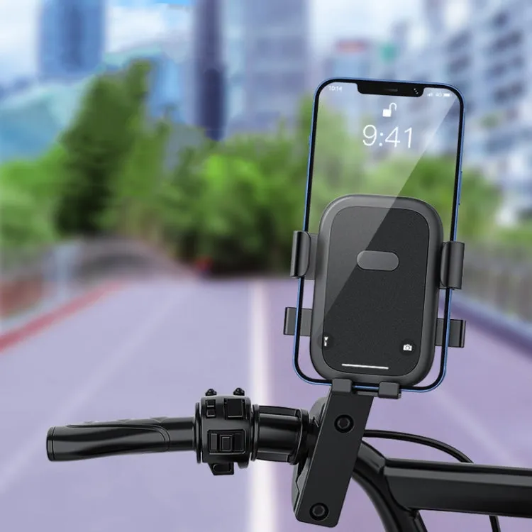 Q1 Motorcycle Mobile Phone Holder Metal Rearview Mirror Bicycle Bracket(Handlebar)