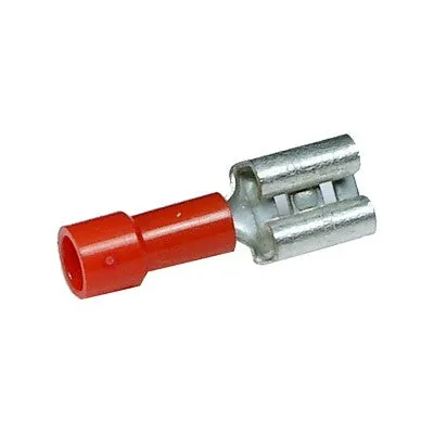 Quick Connect Female Crimp Connector - 22-18 AWG, 0.187" Tab, Pkg/100 (1751-CS)