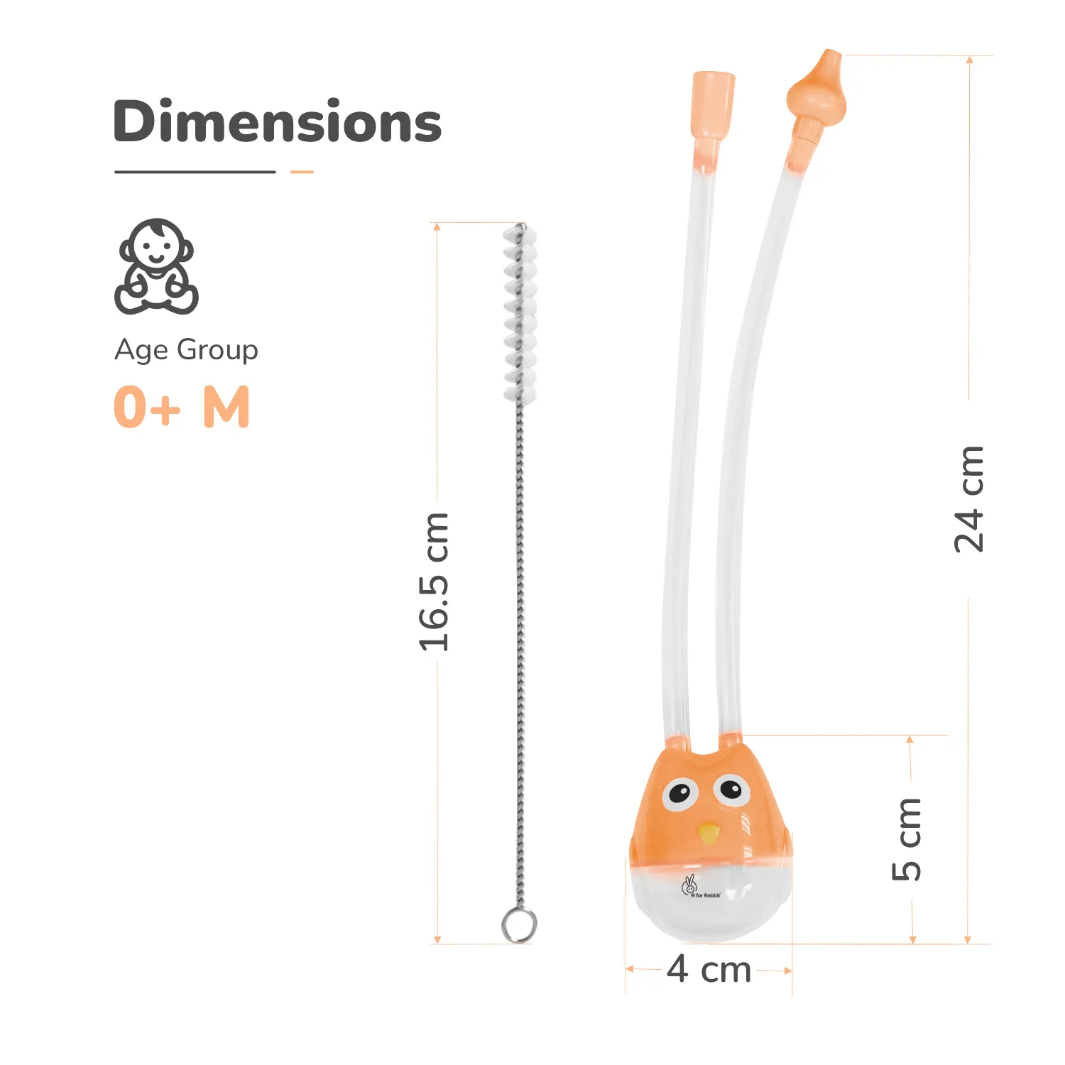 R for Rabbit Snowy Nasal Cleaner For Baby Painless Relief From Mucus & Blocked Nose