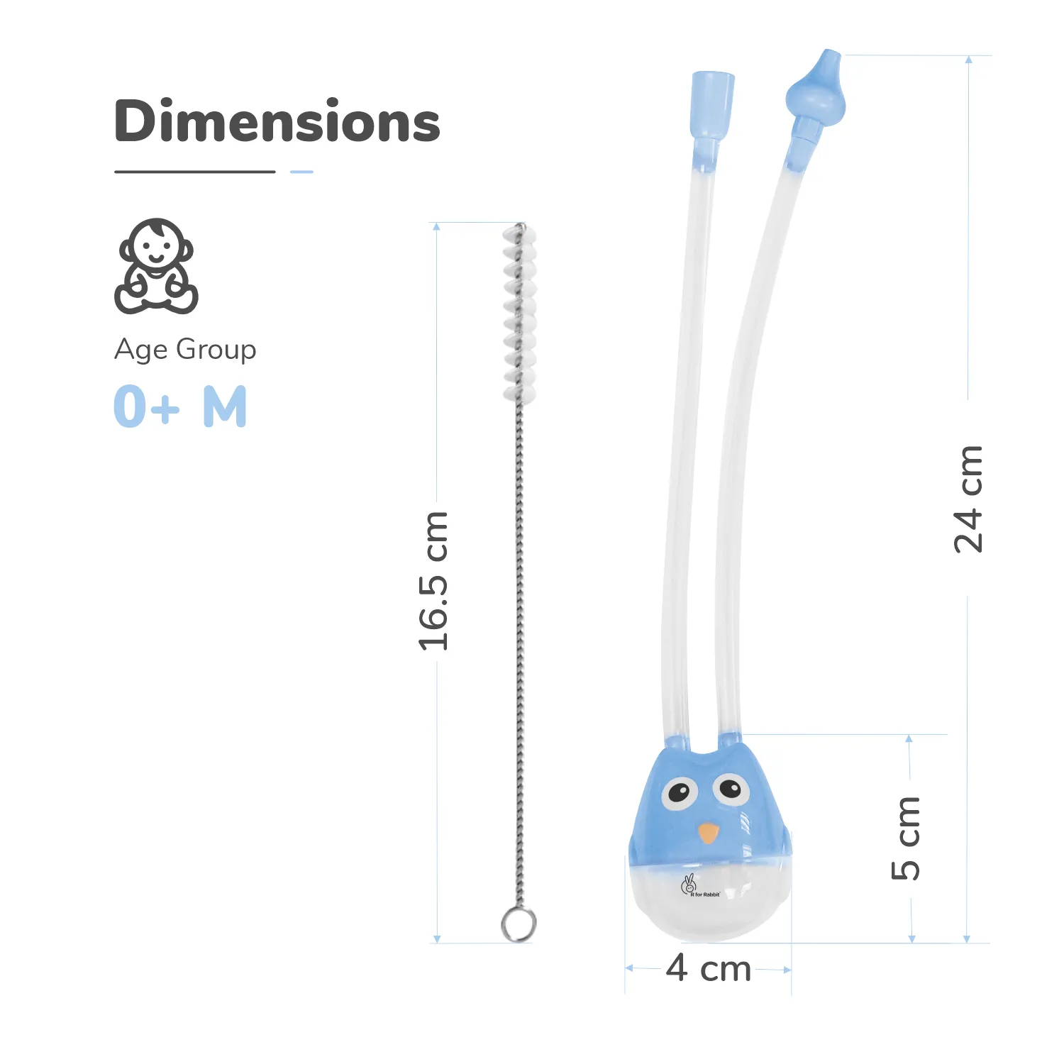 R for Rabbit Snowy Nasal Cleaner For Baby Painless Relief From Mucus & Blocked Nose