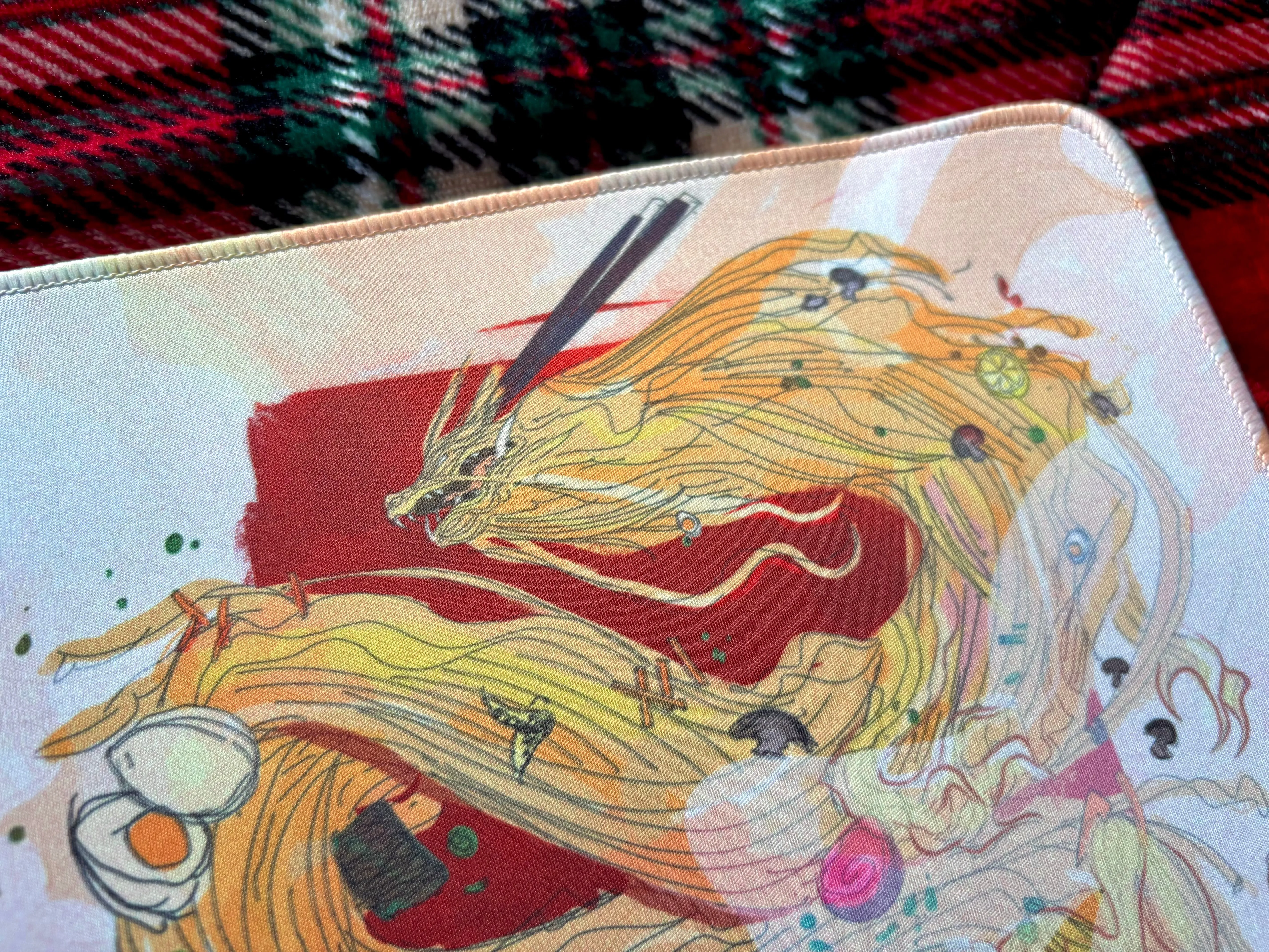 Ramen Dragon Mouse Pad