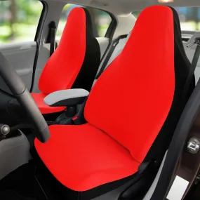 Red Car Seat Covers, Solid Red Colour Designer Bestselling Essential Premium Car Accessory