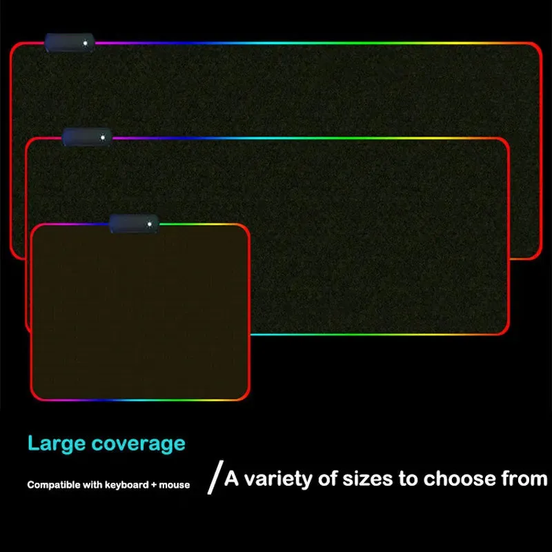 RGB Gaming Mouse Pad W/No Print