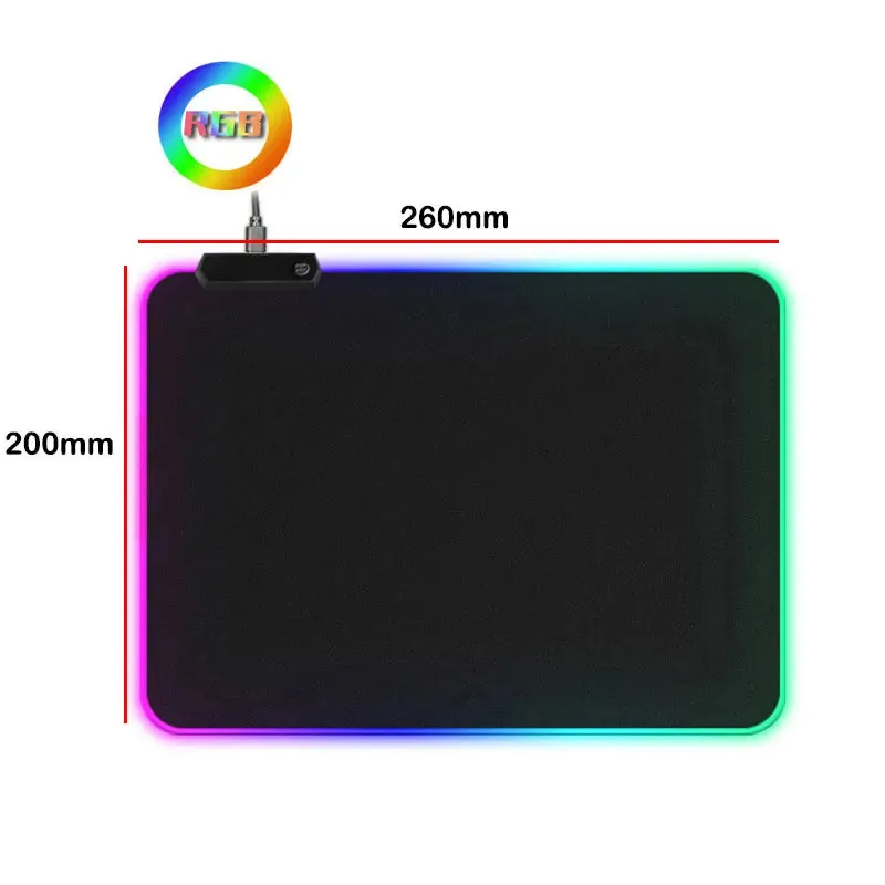 RGB Gaming Mouse Pad W/No Print