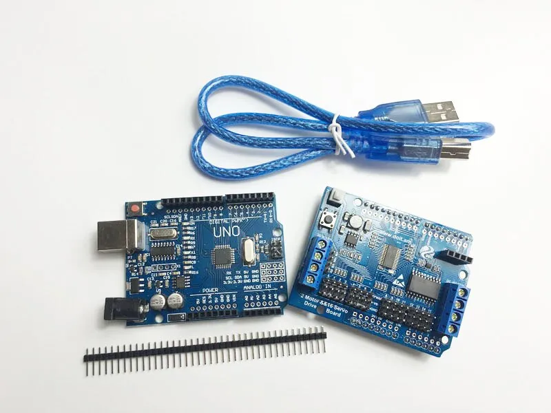 Robot Controller Development KIT For Arduino UNO R3 2 Way Motor 16 Way Servo Shield for Mobile Robot Arm Tank Car Chassis