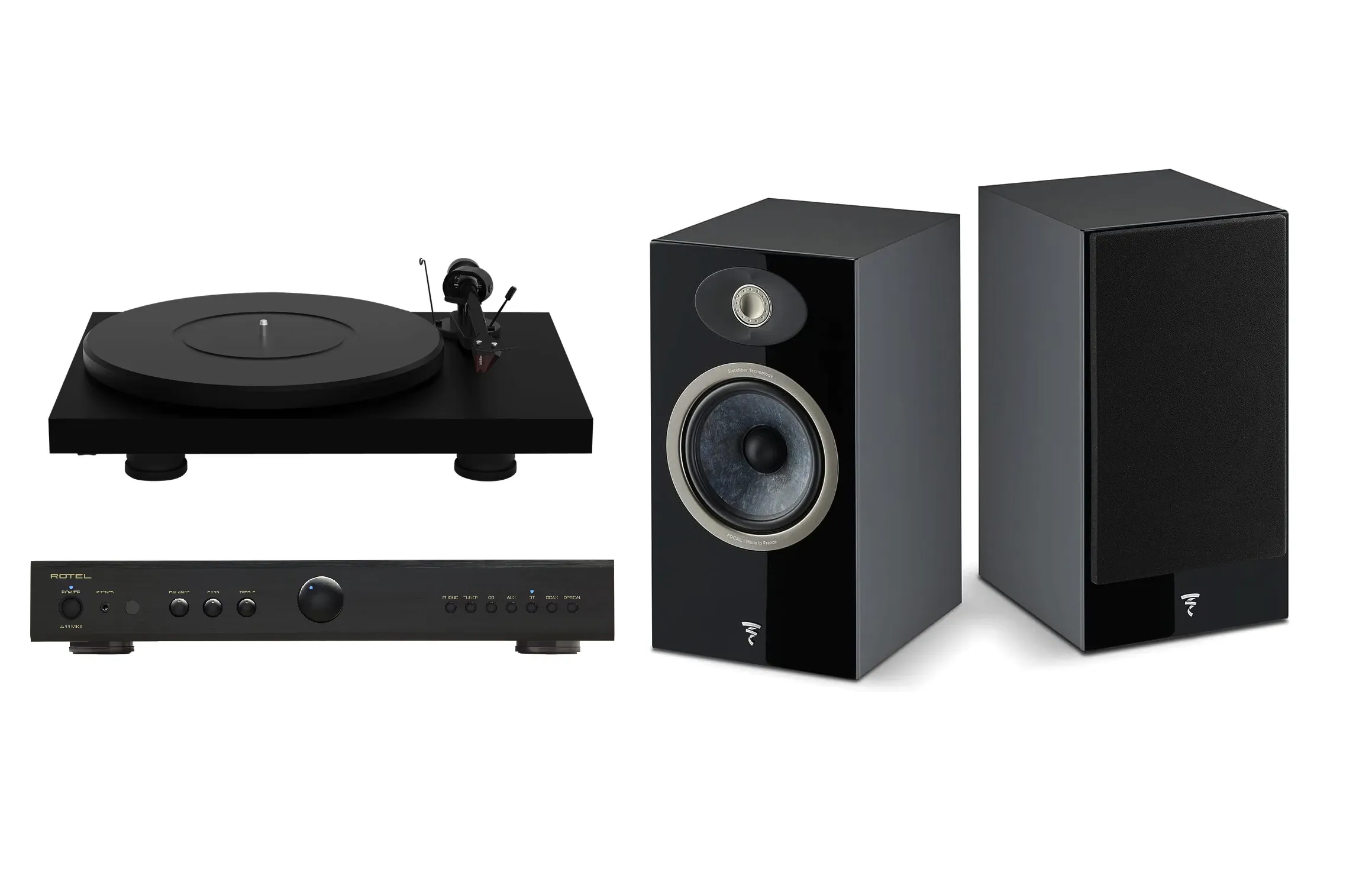 Rotel, Focal & Pro-Ject Vinyl HiFi System