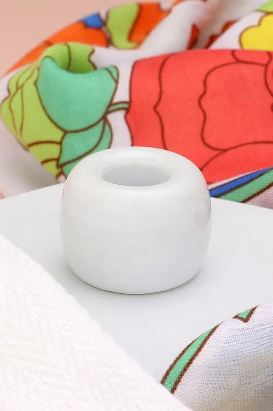 Round Shaped Ceramic Toothbrush Holder Pen Stand(4 Sets）