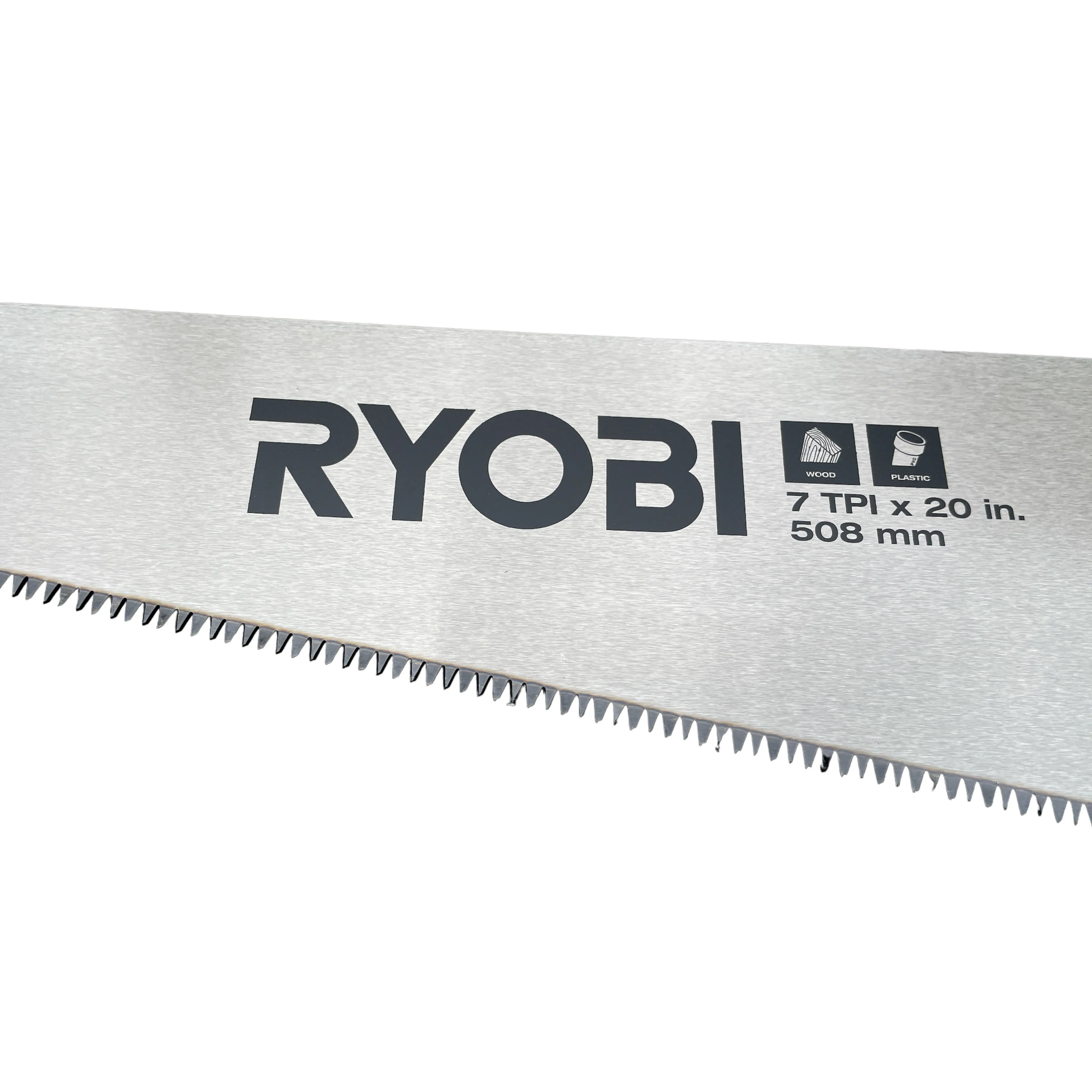 RYOBI 20 in. 7 TPI Hand Saw with Steel Blade