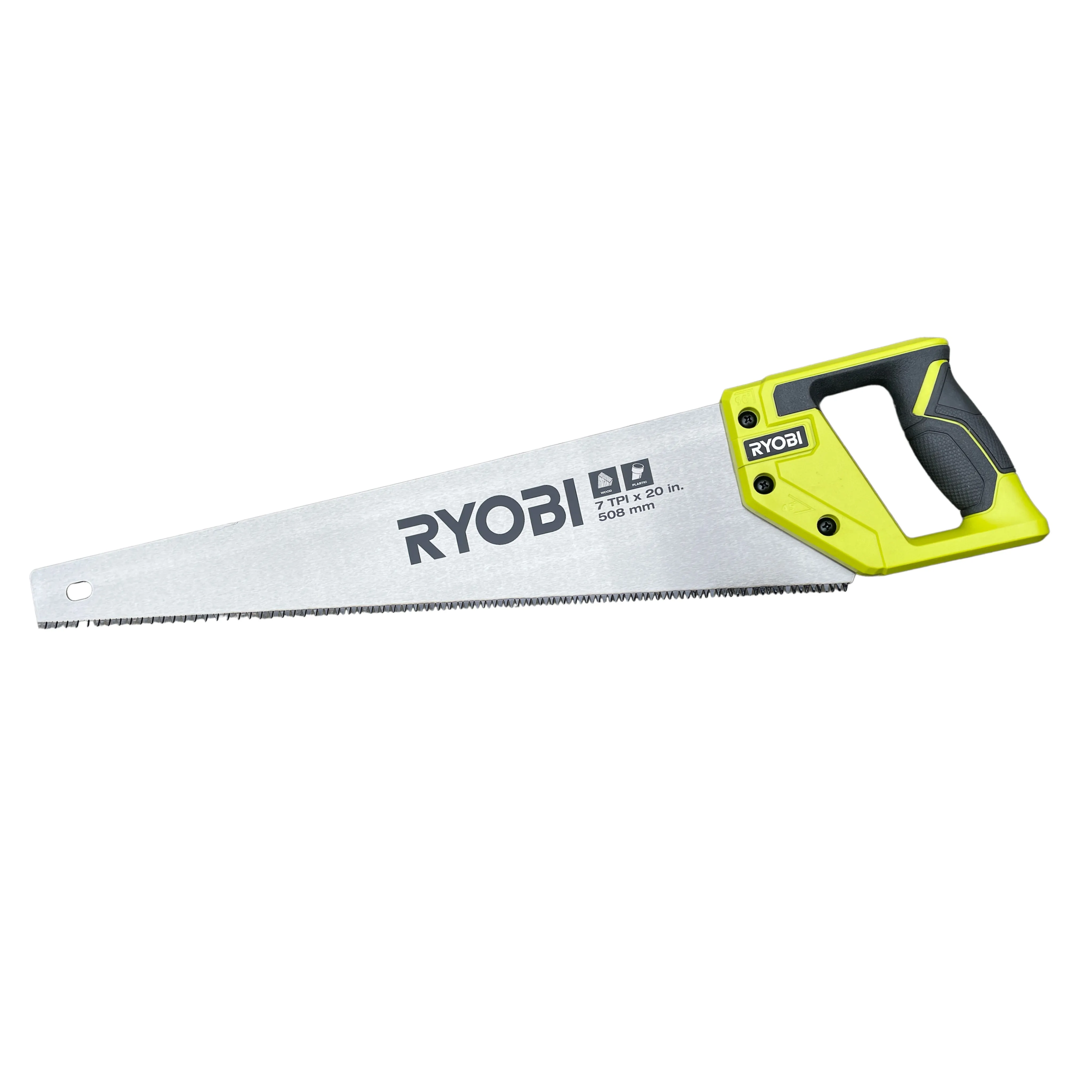 RYOBI 20 in. 7 TPI Hand Saw with Steel Blade