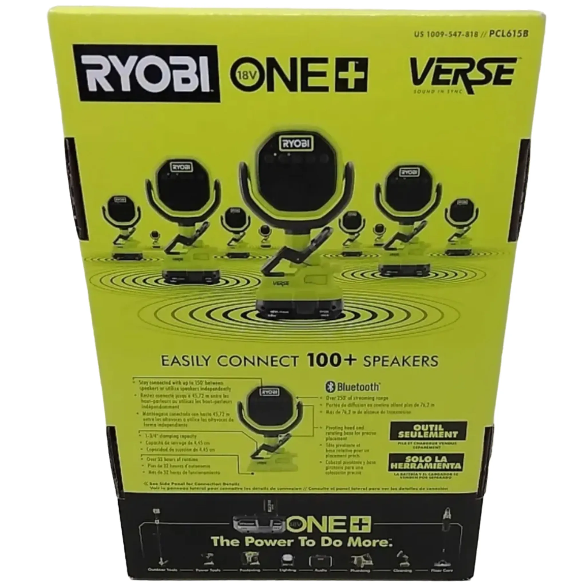 Ryobi ONE  18-Volt Cordless VERSE Clamp Speaker (Tool Only)