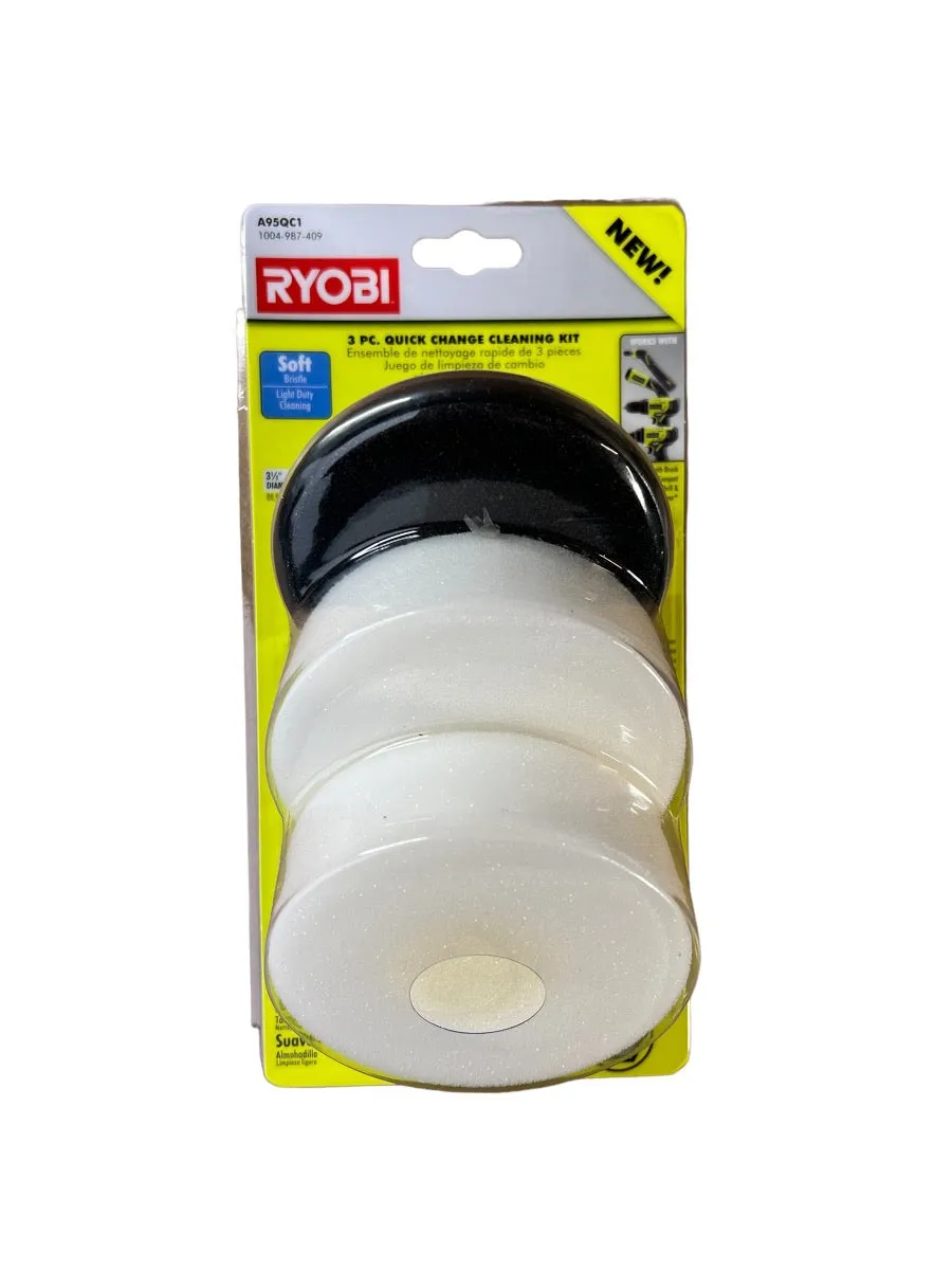 RYOBI Quick Change Cleaning Kit (3-Piece)