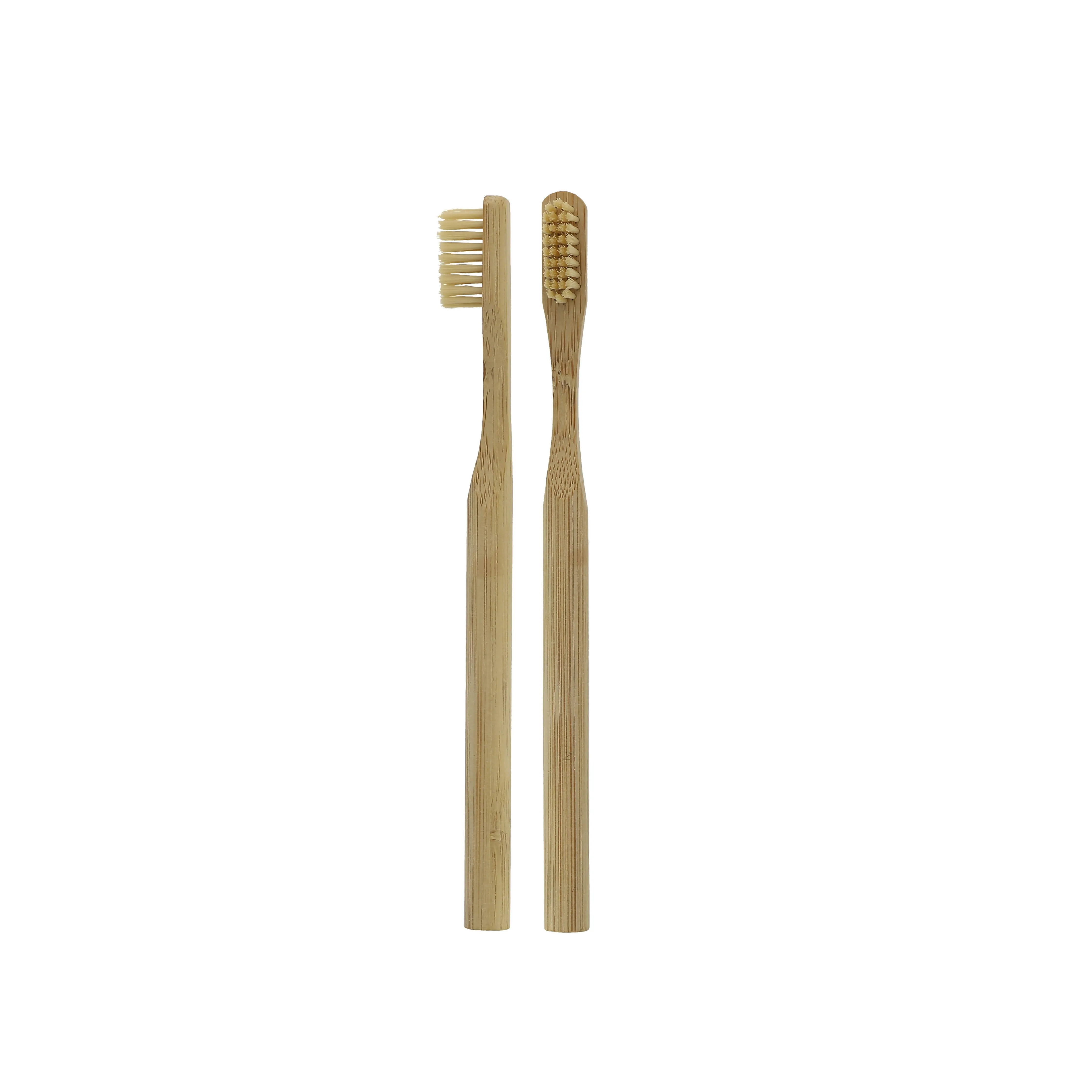 Set of 3 Toothbrushes with polyamide and bamboo bristles