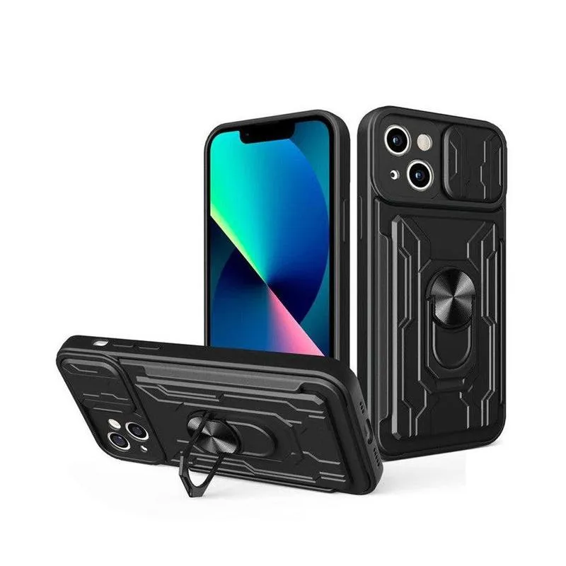 Shockproof Mobile Phone Cover w/- Camera Protection for iPhone 11 Black