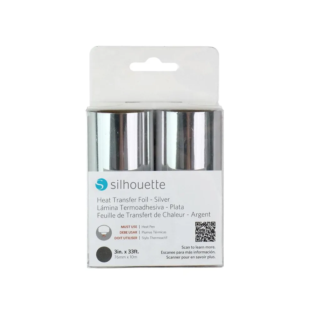 Silhouette Heat Transfer Foil - Silver