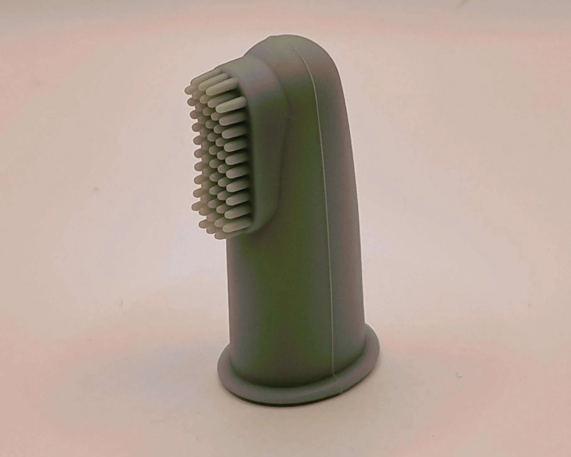 Silicone finger toothbrush