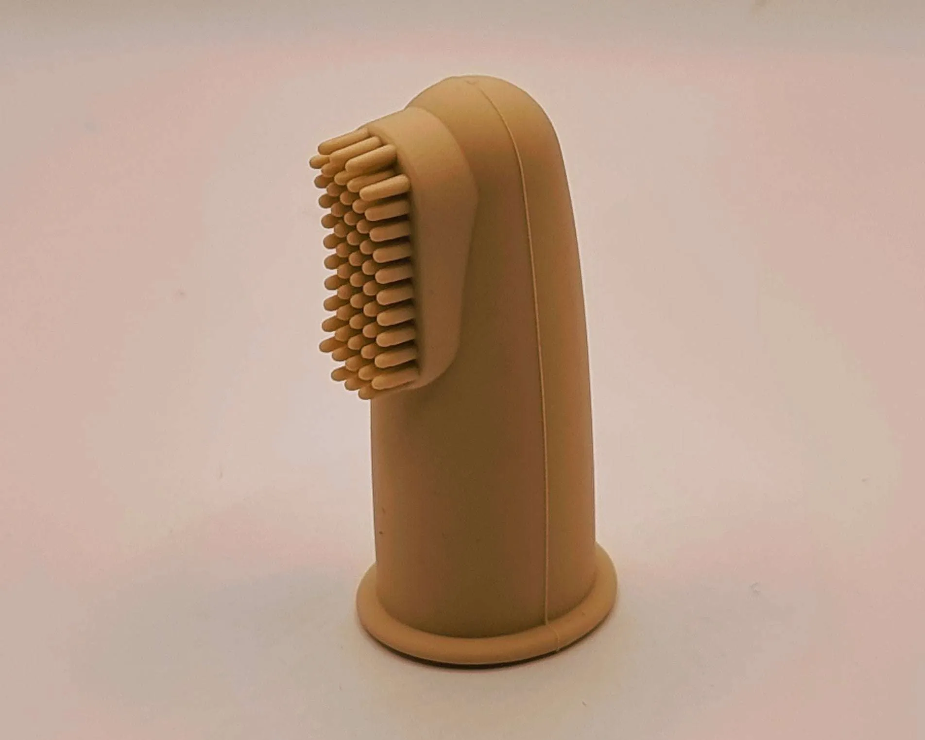 Silicone finger toothbrush