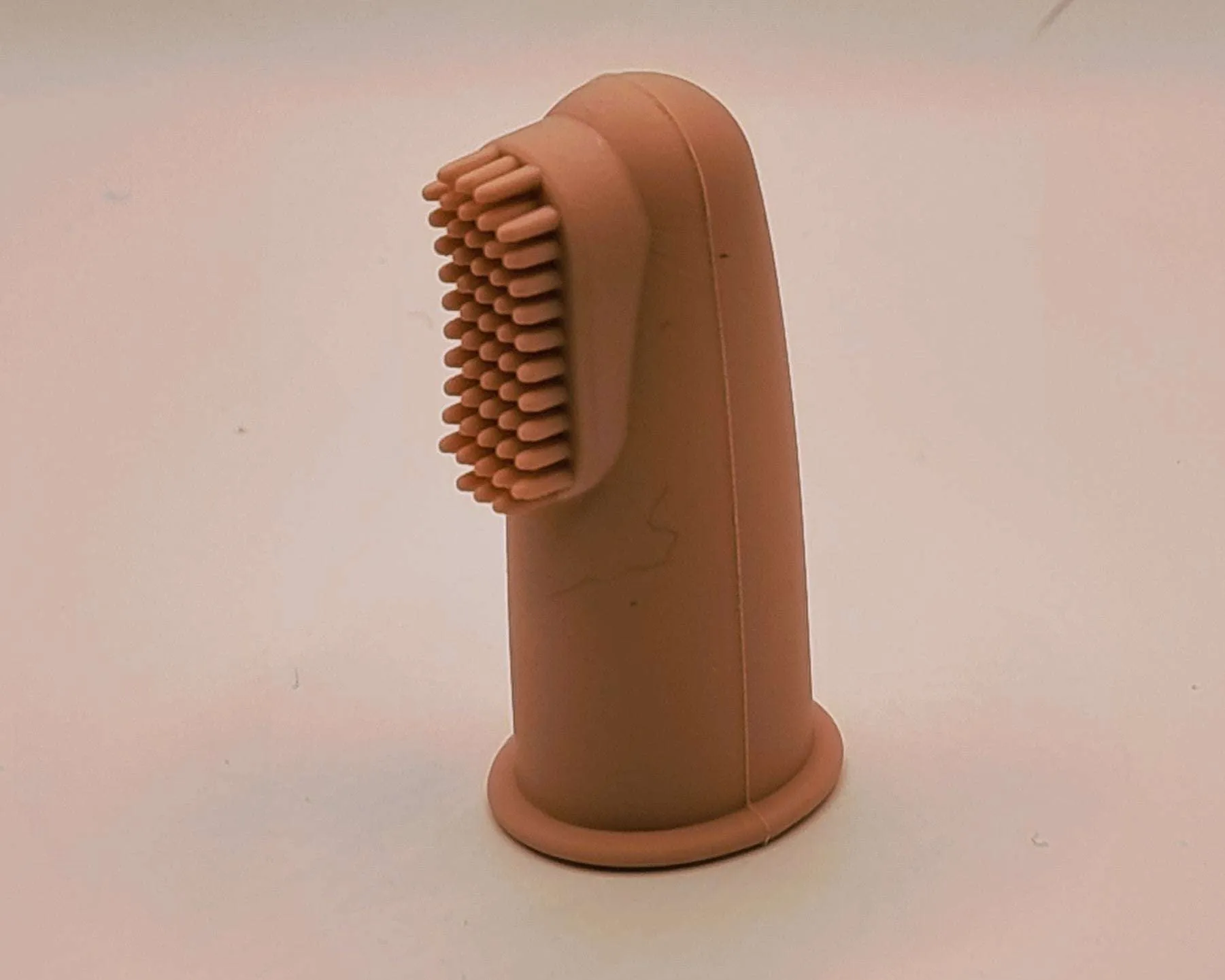 Silicone finger toothbrush