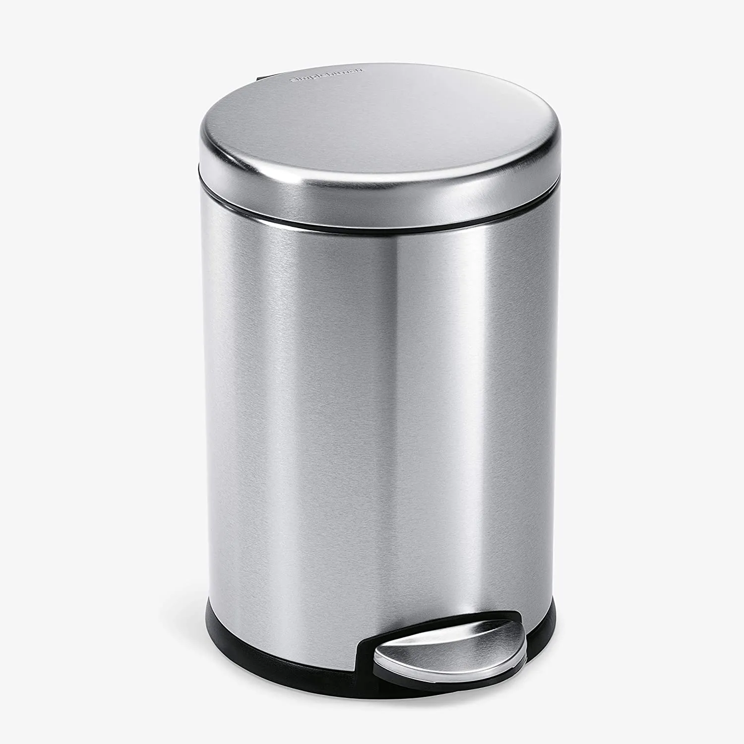 Simplehuman Round Pedal Bin Brushed Stainless Steel 4.5L