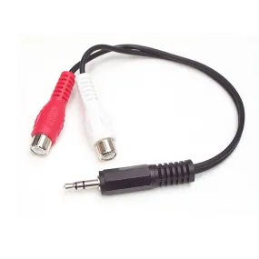 Startech.Com 6In Stereo Audio Y-Cable - 3.5Mm Male To 2X Rca Female - Headphone Jack To Rca - Computer / Mp3 To Stereo 1