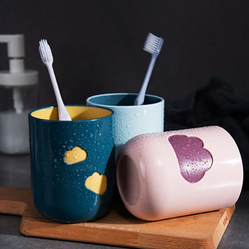 Super Creative Cloud Shape Tooth Brush Cups (Random Shade)