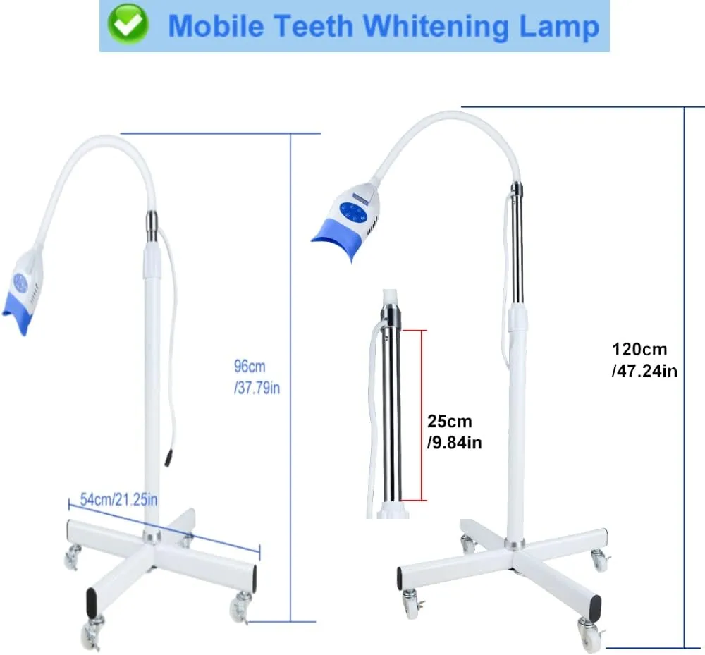 Teeth Whitening Machine LED Light I Mobile Dental Teeth Whitening Lamp Bleaching Accelerator