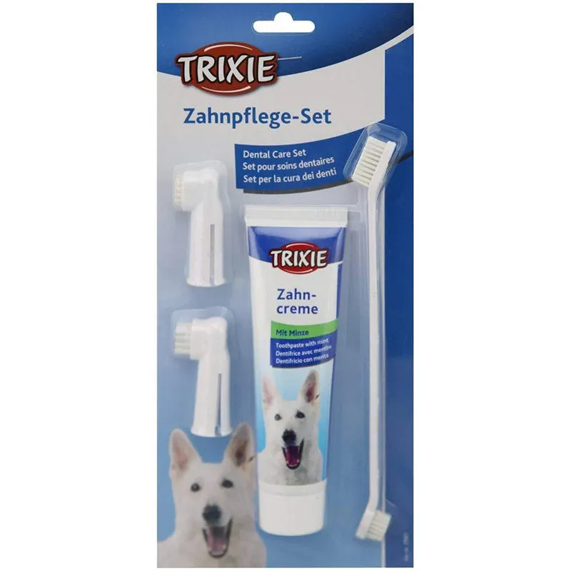 Trixie Dog Dental Hygiene Kit with Toothpaste and Brush