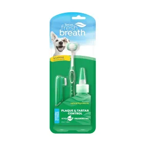 Tropiclean Fresh Breath Oral Care Dog Toothbrush Kit