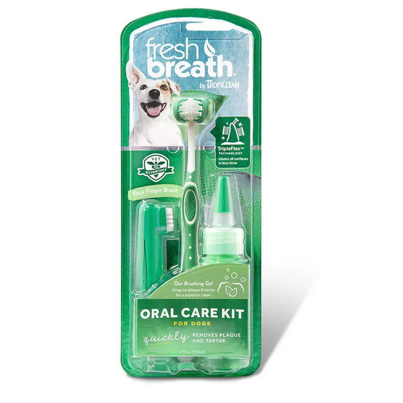 Tropiclean Fresh Breath Oral Care Traditional Kit For Dog