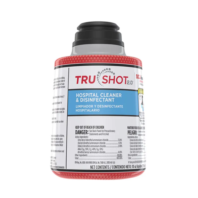 TruShot 2.0™ Hospital Cleaner & Disinfectant (10 oz Cartridges) - Case of 4